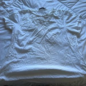 justfab white tee shirt